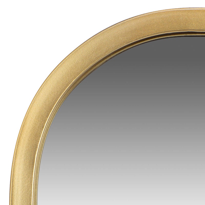 Patton Wall DÃ©cor Patton Wall Decor Gold Metal Rounded and Pointed Rectangular Wall Mirror, 31.5" - Image 4
